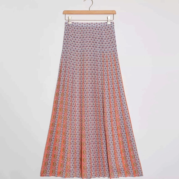 Anthropologie Nonie Pleated Maxi Skirt - Picture 7 of 9